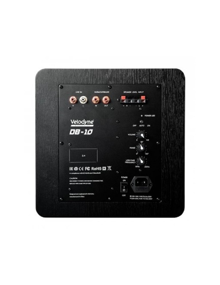 VELODYNE  DEEP BLUE DB-10 nero