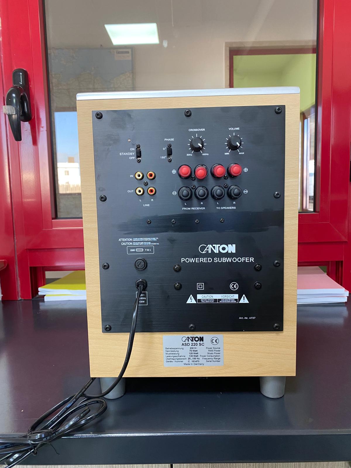 CANTON – ASD 220 SC USATO NO IMBALLO