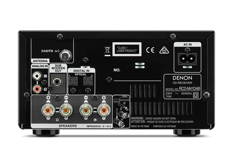 DENON RCD M41DAB black con diffusori SC M41 black (coppia)