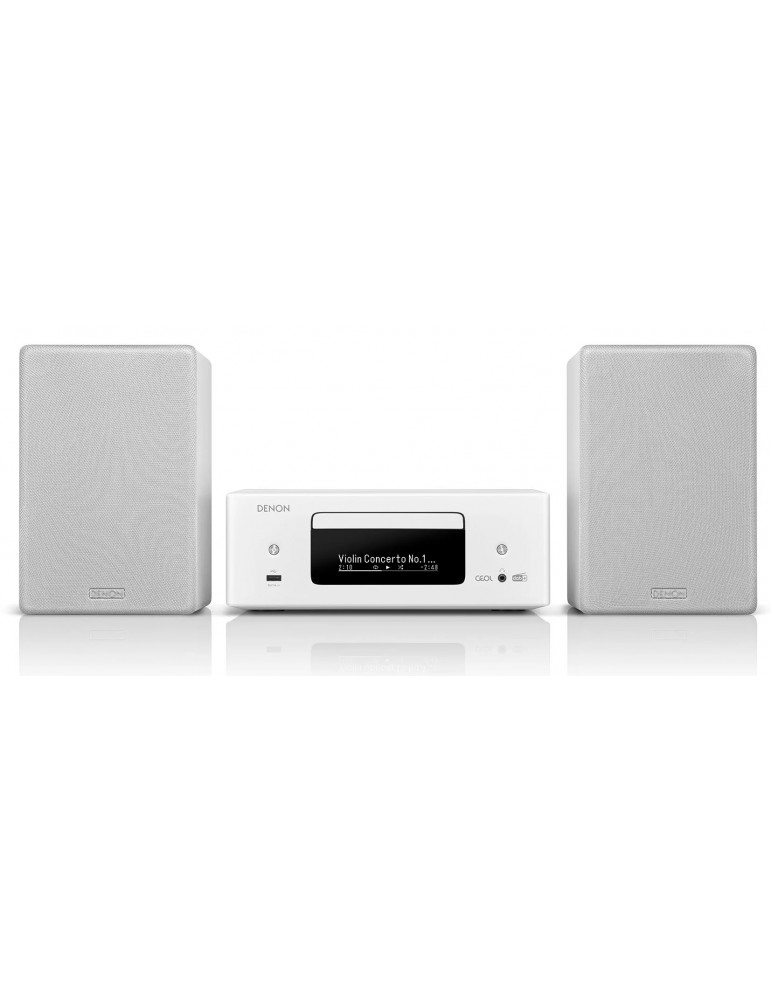 DENON CEOL RCD N12 DAB white con diffusori SC N10 white (coppia)