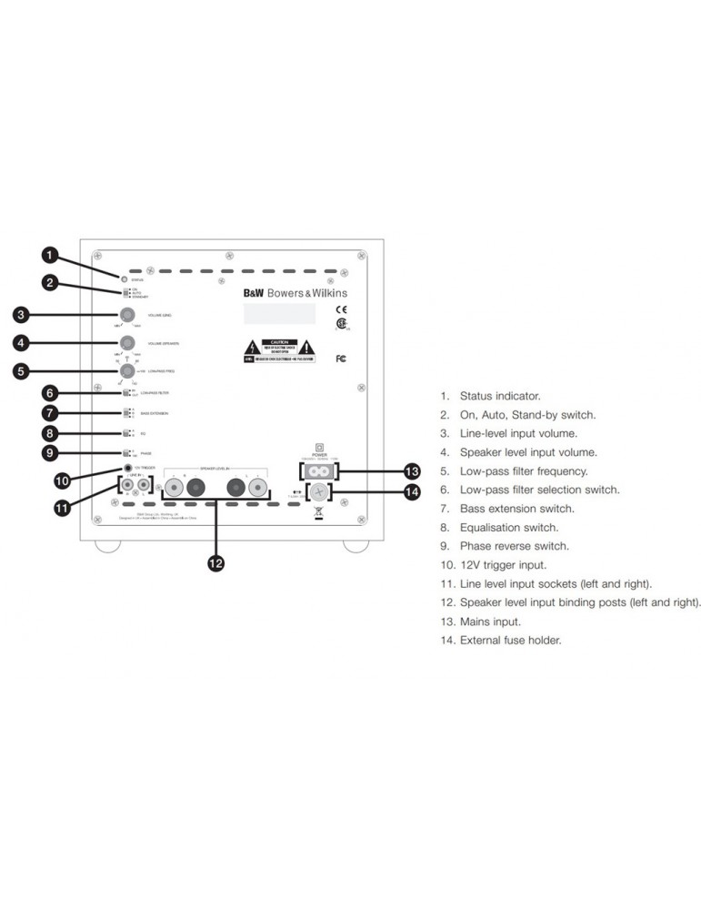 Bowers & Wilkins  ASW608 SUB S3 MATT WHITE B&W