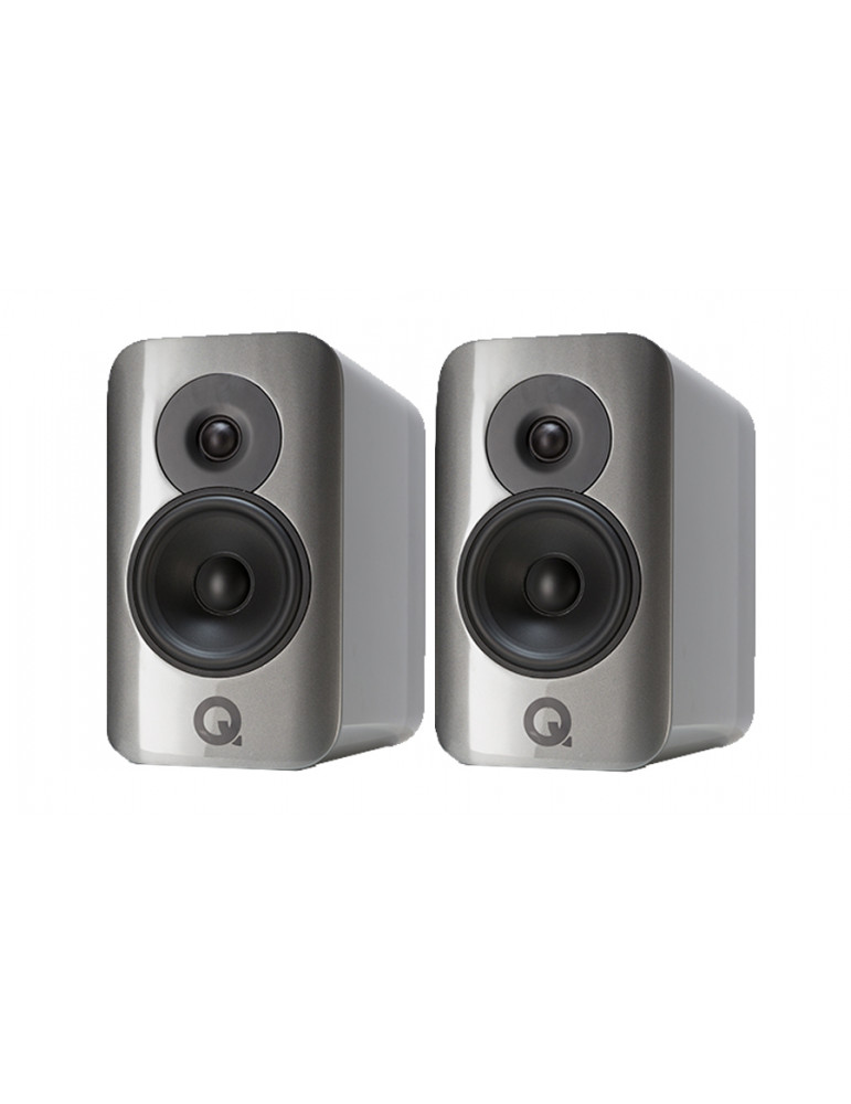 Q ACOUSTICS CONCEPT 300 con stand TENSEGRETY silver high gloss + ebano (coppia)