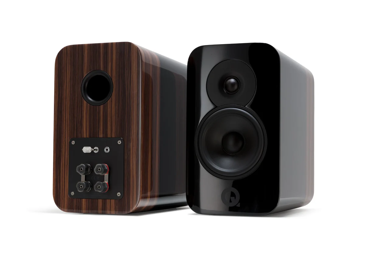 Q ACOUSTICS CONCEPT 300 con stand TENSEGRITY nero high gloss + rosewood (coppia)