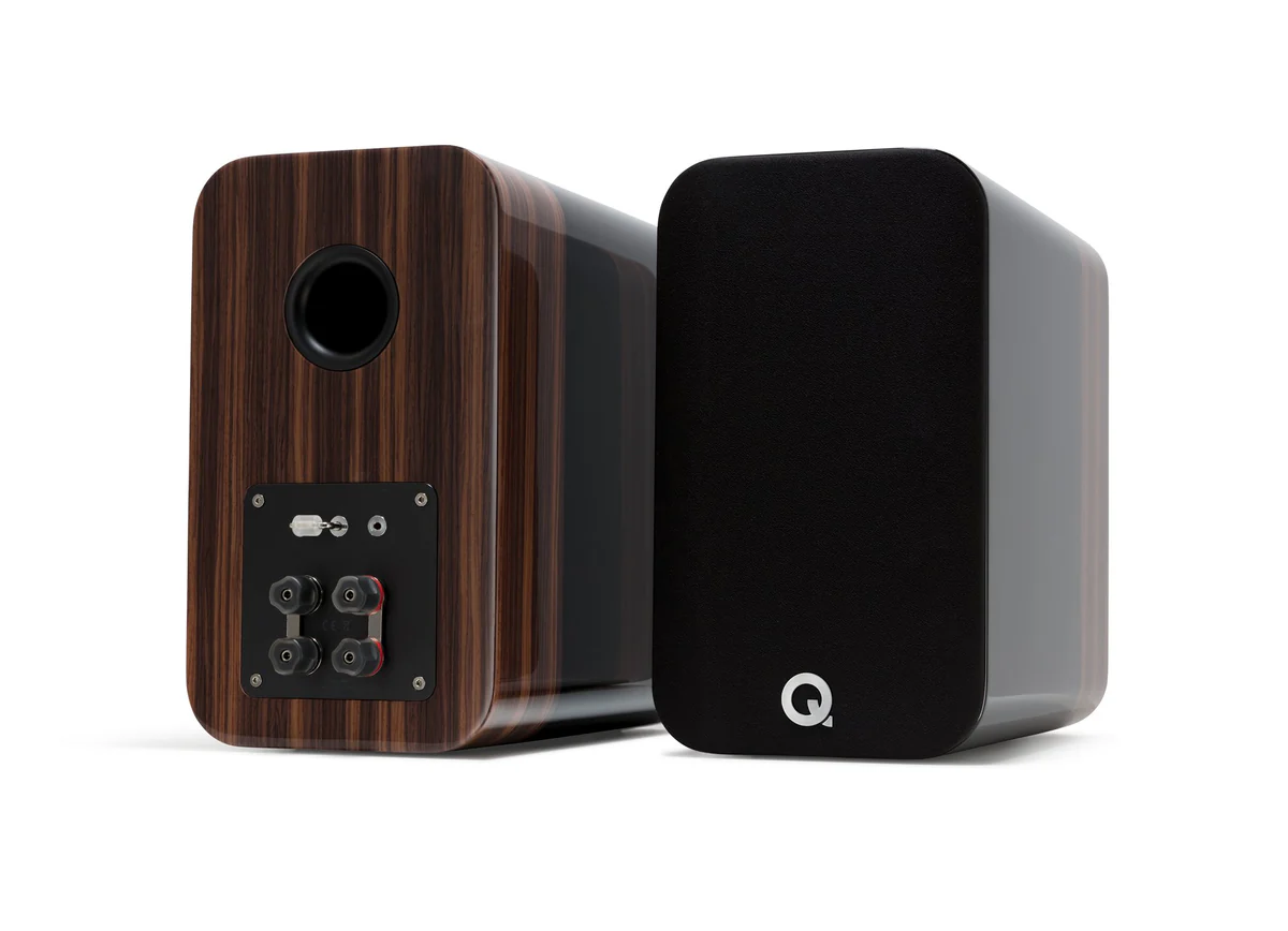 Q ACOUSTICS CONCEPT 300 con stand TENSEGRITY nero high gloss + rosewood (coppia)