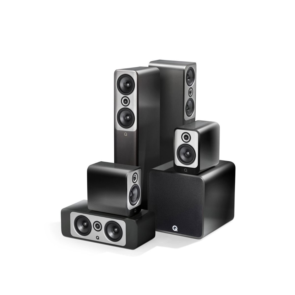 Q ACOUSTICS Q CONCEPT 50 5.1 CINEMA PACK nero high gloss