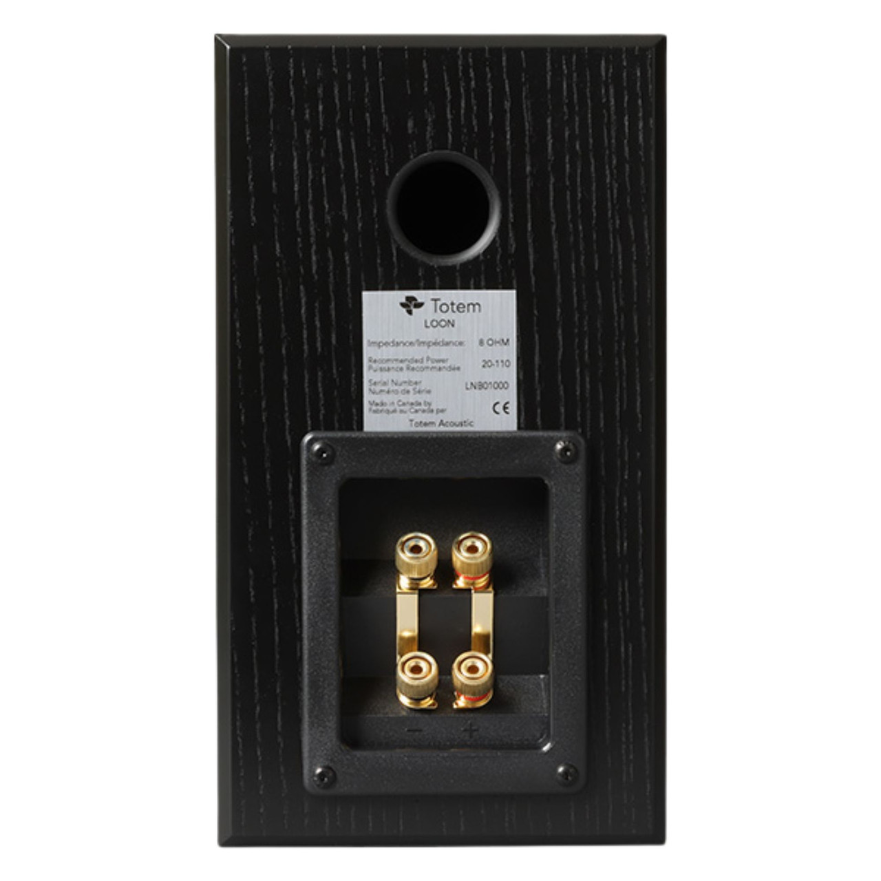 TOTEM LOON MONITOR black ash (coppia)