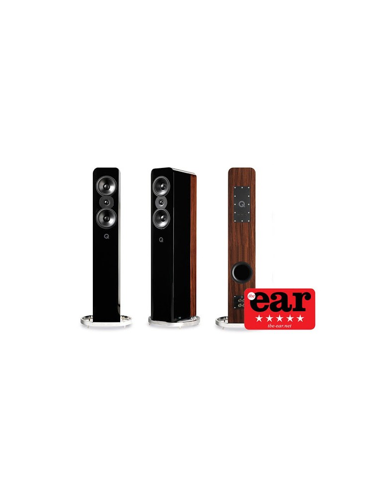 Q ACOUSTICS  CONCEPT 500 nero high gloss + rosewood (coppia)
